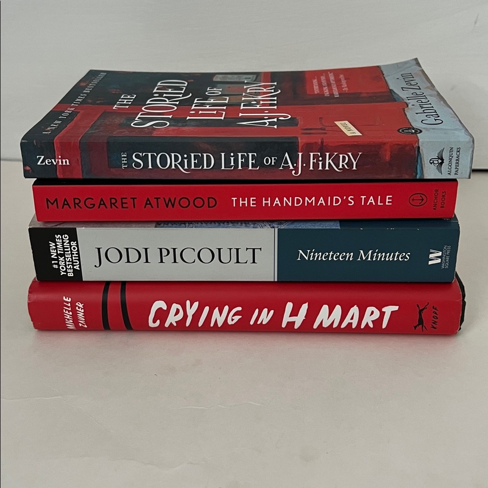 Book Lot: Jodi Picoult, Margaret Atwood, Gabrielle Zevin, Michelle Zauner